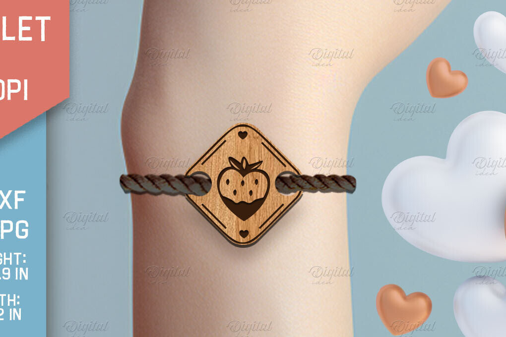 Intra απο ξύλο plywood 3mm-4mm πάχος – Βραχιόλι του Αγίου Βαλεντίνου με Δίασταση  20x20 cm INTRAFABR-85705754