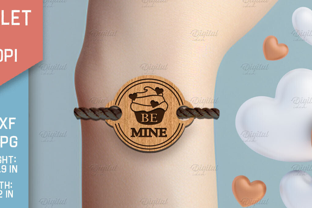 Intra απο ξύλο plywood 3mm-4mm πάχος – Βραχιόλι του Αγίου Βαλεντίνου με Δίασταση  20x20 cm INTRAFABR-85705874