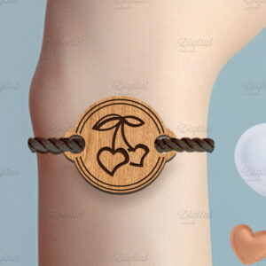 Intra απο ξύλο plywood 3mm-4mm πάχος – Βραχιόλι του Αγίου Βαλεντίνου με Δίασταση  20x20 cm INTRAFABR-85705599