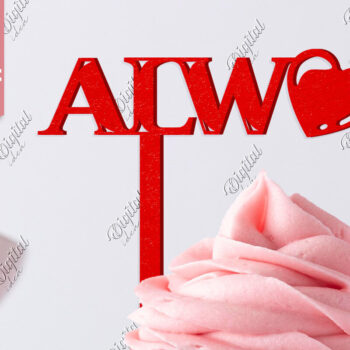 Intra απο ξύλο plywood 3mm-4mm πάχος – Τούρτα για την ημέρα του Αγίου Βαλεντίνου. Πάντα Δίασταση  20x20 cm INTRAFABR-83943276 - Image 1