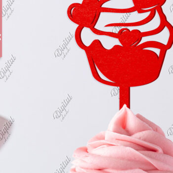 Intra απο ξύλο plywood 3mm-4mm πάχος – Τούρτα για την ημέρα του Αγίου Βαλεντίνου. Τούρτα Δίασταση  20x20 cm INTRAFABR-83943365 - Image 1