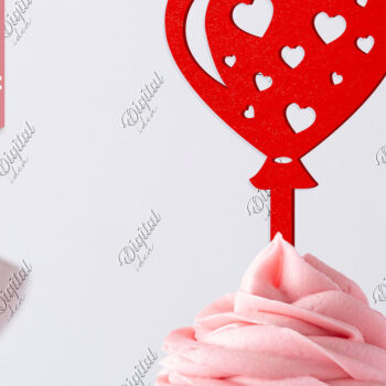 Intra απο ξύλο plywood 3mm-4mm πάχος – Τούρτα για την ημέρα του Αγίου Βαλεντίνου. Καρδιά Δίασταση  20x20 cm INTRAFABR-83942847 - Image 1