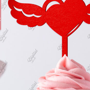 Intra απο ξύλο plywood 3mm-4mm πάχος – Τούρτα για την ημέρα του Αγίου Βαλεντίνου. Καρδιά Δίασταση  20x20 cm INTRAFABR-83942948 - Image 1