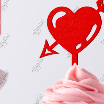 Intra απο ξύλο plywood 3mm-4mm πάχος – Τούρτα για την ημέρα του Αγίου Βαλεντίνου. Καρδιά Δίασταση  20x20 cm INTRAFABR-83943323 - Image 1