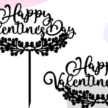 Intra απο ξύλο plywood 3mm-4mm πάχος – Τούρτα για την ημέρα του Αγίου Βαλεντίνου Δίασταση  20x20 cm INTRAFABR-86613097 - Image 1