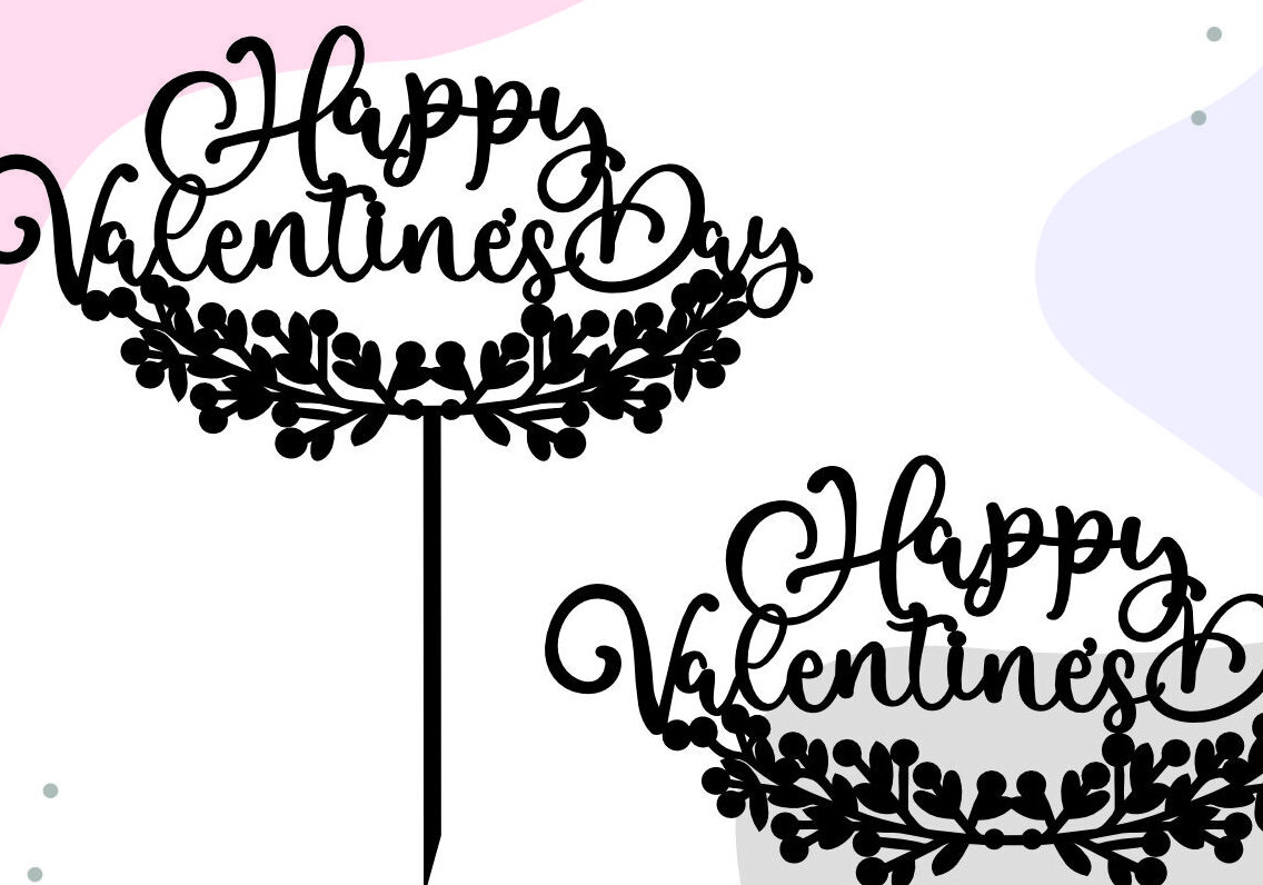 Intra απο ξύλο plywood 3mm-4mm πάχος – Τούρτα για την ημέρα του Αγίου Βαλεντίνου Δίασταση  20x20 cm INTRAFABR-86613097