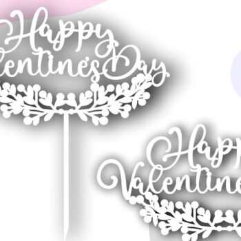 Intra απο ξύλο plywood 3mm-4mm πάχος – Τούρτα για την ημέρα του Αγίου Βαλεντίνου Δίασταση  20x20 cm INTRAFABR-86613097 - Image 2