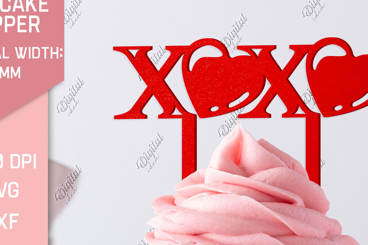 Intra απο ξύλο plywood 3mm-4mm πάχος – Τούρτα για την ημέρα του Αγίου Βαλεντίνου. XoXo Δίασταση  20x20 cm INTRAFABR-83943163