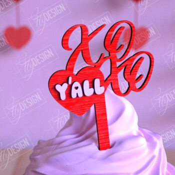 Intra απο ξύλο plywood 3mm-4mm πάχος – Πακέτο Cake Toppers Day του Αγίου Βαλεντίνου |CNC Δίασταση  20x20 cm INTRAFABR-110269493 - Image 5