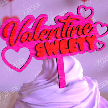 Intra απο ξύλο plywood 3mm-4mm πάχος – Πακέτο Cake Toppers Day του Αγίου Βαλεντίνου |CNC Δίασταση  20x20 cm INTRAFABR-110269493 - Image 7