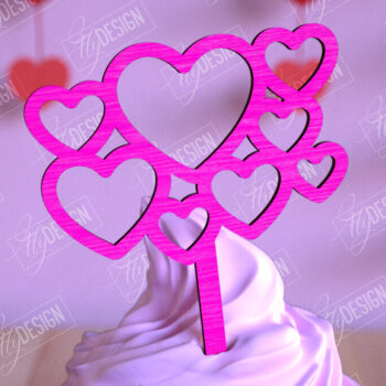 Intra απο ξύλο plywood 3mm-4mm πάχος – Πακέτο Cake Toppers Day του Αγίου Βαλεντίνου |CNC Δίασταση  20x20 cm INTRAFABR-110269493 - Image 11