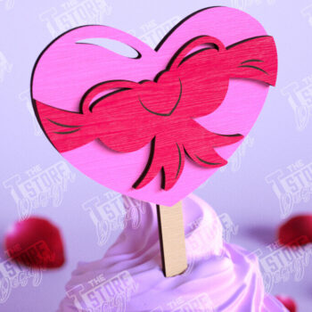 Intra απο ξύλο plywood 3mm-4mm πάχος – Πακέτο Cake Toppers Day του Αγίου Βαλεντίνου |CNC Δίασταση  20x20 cm INTRAFABR-110125636 - Image 4