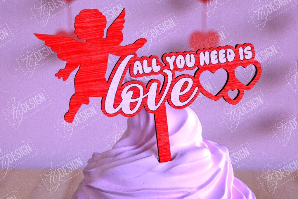 Intra απο ξύλο plywood 3mm-4mm πάχος – Τούρτες για την ημέρα του Αγίου Βαλεντίνου | Αρχείο CNC Δίασταση  20x20 cm INTRAFABR-110269162