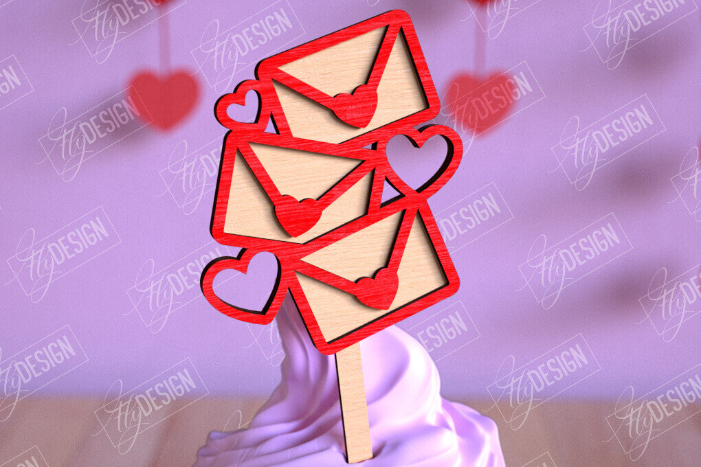 Intra απο ξύλο plywood 3mm-4mm πάχος – Τούρτες για την ημέρα του Αγίου Βαλεντίνου | Αρχείο CNC Δίασταση  20x20 cm INTRAFABR-110269035