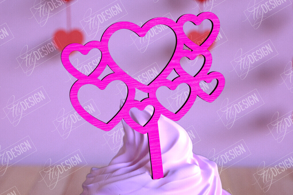 Intra απο ξύλο plywood 3mm-4mm πάχος – Τούρτες για την ημέρα του Αγίου Βαλεντίνου | Αρχείο CNC Δίασταση  20x20 cm INTRAFABR-110269038