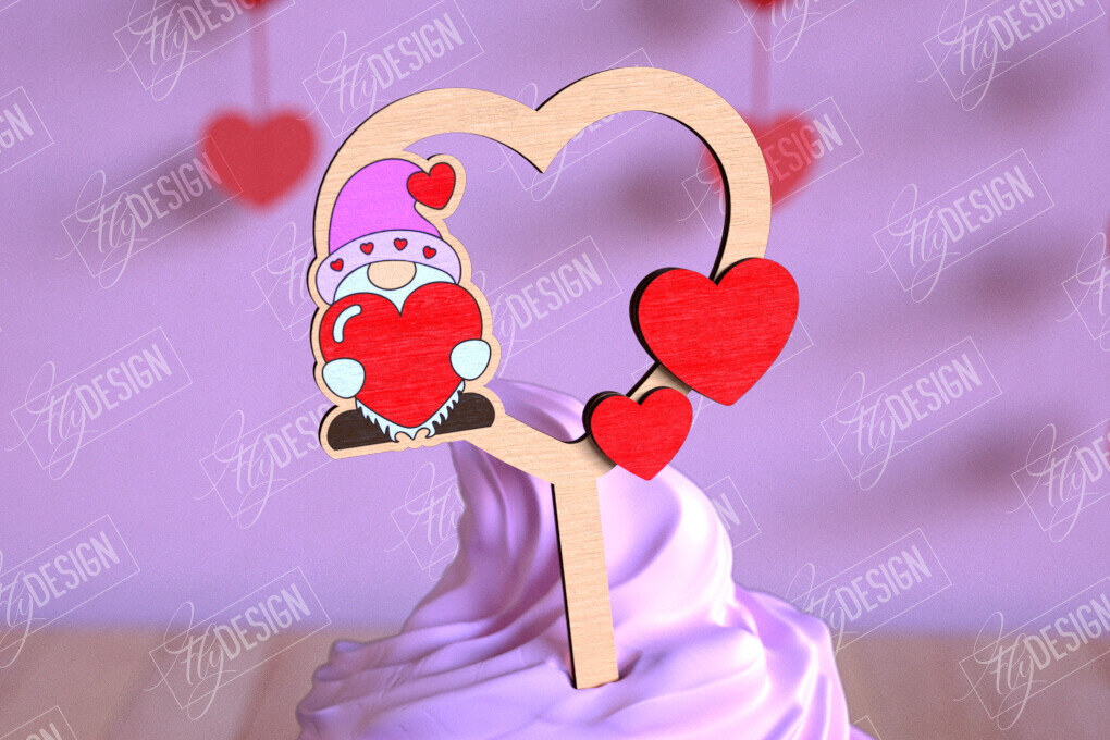 Intra απο ξύλο plywood 3mm-4mm πάχος – Τούρτες για την ημέρα του Αγίου Βαλεντίνου | Αρχείο CNC Δίασταση  20x20 cm INTRAFABR-110269094