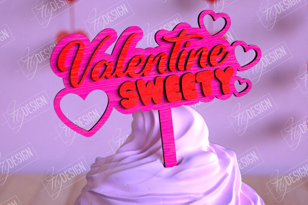 Intra απο ξύλο plywood 3mm-4mm πάχος – Τούρτες για την ημέρα του Αγίου Βαλεντίνου | Αρχείο CNC Δίασταση  20x20 cm INTRAFABR-110269156