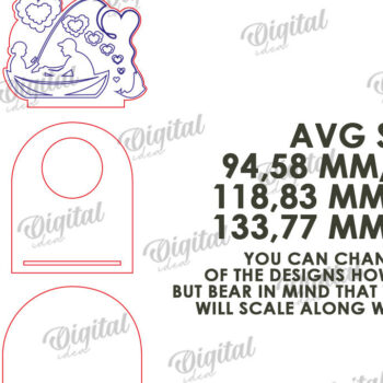 Intra απο ξύλο plywood 3mm-4mm πάχος – Κηροπήγιο για την Ημέρα του Αγίου Βαλεντίνου Δίασταση  20x20 cm INTRAFABR-113448869 - Image 3