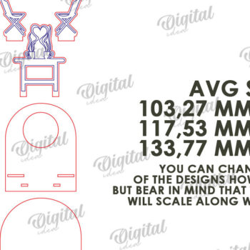 Intra απο ξύλο plywood 3mm-4mm πάχος – Κηροπήγιο για την Ημέρα του Αγίου Βαλεντίνου Δίασταση  20x20 cm INTRAFABR-113448894 - Image 3