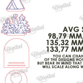 Intra απο ξύλο plywood 3mm-4mm πάχος – Κηροπήγιο για την Ημέρα του Αγίου Βαλεντίνου Δίασταση  20x20 cm INTRAFABR-113448961 - Image 3