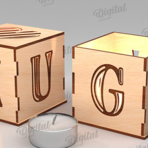 Intra απο ξύλο plywood 3mm-4mm πάχος – Κηροπήγιο Αγίου Βαλεντίνου Δίασταση  20x20 cm INTRAFABR-112097924