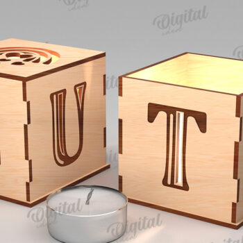 Intra απο ξύλο plywood 3mm-4mm πάχος – Κηροπήγιο Αγίου Βαλεντίνου Δίασταση  20x20 cm INTRAFABR-112097980 - Image 1