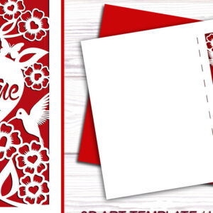 Intra απο ξύλο plywood 3mm-4mm πάχος – Πρότυπα κοπής καρτών για την ημέρα του Αγίου Βαλεντίνου Δίασταση  20x20 cm INTRAFABR-89365893