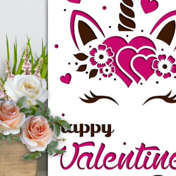 Intra απο ξύλο plywood 3mm-4mm πάχος – Πρότυπα κοπής καρτών για την ημέρα του Αγίου Βαλεντίνου Δίασταση  20x20 cm INTRAFABR-88374741 - Image 2