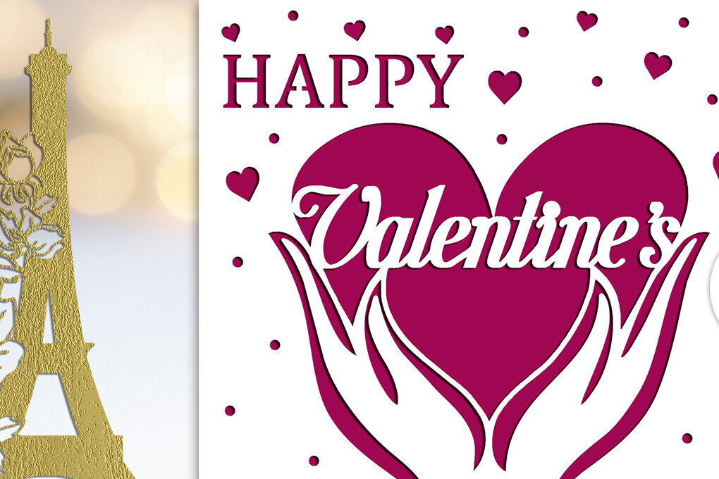 Intra απο ξύλο plywood 3mm-4mm πάχος – Πρότυπα κοπής καρτών για την ημέρα του Αγίου Βαλεντίνου Δίασταση  20x20 cm INTRAFABR-89117071