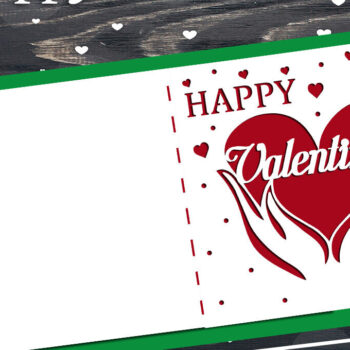 Intra απο ξύλο plywood 3mm-4mm πάχος – Πρότυπα κοπής καρτών για την ημέρα του Αγίου Βαλεντίνου Δίασταση  20x20 cm INTRAFABR-89117071 - Image 4