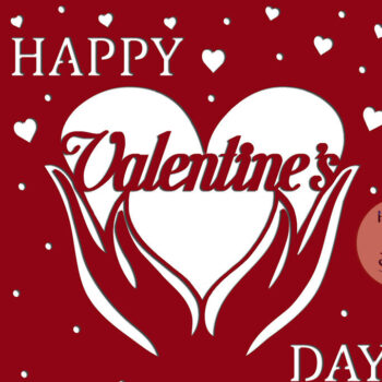 Intra απο ξύλο plywood 3mm-4mm πάχος – Πρότυπα κοπής καρτών για την ημέρα του Αγίου Βαλεντίνου Δίασταση  20x20 cm INTRAFABR-89117071 - Image 5