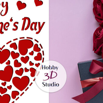 Intra απο ξύλο plywood 3mm-4mm πάχος – Πρότυπα κοπής καρτών για την ημέρα του Αγίου Βαλεντίνου Δίασταση  20x20 cm INTRAFABR-89360859 - Image 4