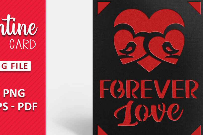 Intra απο ξύλο plywood 3mm-4mm πάχος – Αρχείο αποκοπής κάρτας για την ημέρα του Αγίου Βαλεντίνου Δίασταση  20x20 cm INTRAFABR-89933472