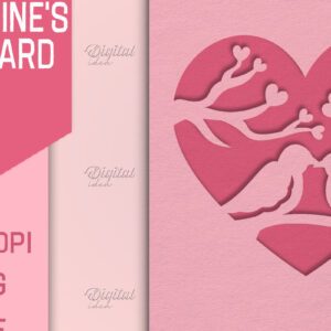 Intra απο ξύλο plywood 3mm-4mm πάχος – Κάρτα για την ημέρα του Αγίου Βαλεντίνου. Ευχετήρια κάρτα Δίασταση  20x20 cm INTRAFABR-85386236