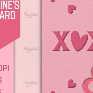 Intra απο ξύλο plywood 3mm-4mm πάχος – Κάρτα για την ημέρα του Αγίου Βαλεντίνου. Ευχετήρια κάρτα Δίασταση  20x20 cm INTRAFABR-85385549