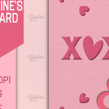 Intra απο ξύλο plywood 3mm-4mm πάχος – Κάρτα για την ημέρα του Αγίου Βαλεντίνου. Ευχετήρια κάρτα Δίασταση  20x20 cm INTRAFABR-85385549 - Image 1