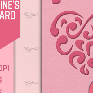 Intra απο ξύλο plywood 3mm-4mm πάχος – Κάρτα για την ημέρα του Αγίου Βαλεντίνου. Ευχετήρια κάρτα Δίασταση  20x20 cm INTRAFABR-85386148