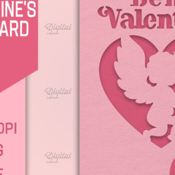 Intra απο ξύλο plywood 3mm-4mm πάχος – Κάρτα για την ημέρα του Αγίου Βαλεντίνου. Ευχετήρια κάρτα Δίασταση  20x20 cm INTRAFABR-85385305 - Image 1