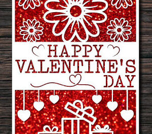 Intra απο ξύλο plywood 3mm-4mm πάχος – Κάρτα για την Ημέρα του Αγίου Βαλεντίνου Δίασταση  20x20 cm INTRAFABR-57587329