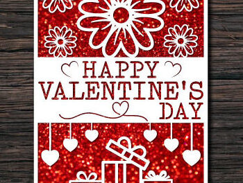 Intra απο ξύλο plywood 3mm-4mm πάχος – Κάρτα για την Ημέρα του Αγίου Βαλεντίνου Δίασταση  20x20 cm INTRAFABR-57587329 - Image 1