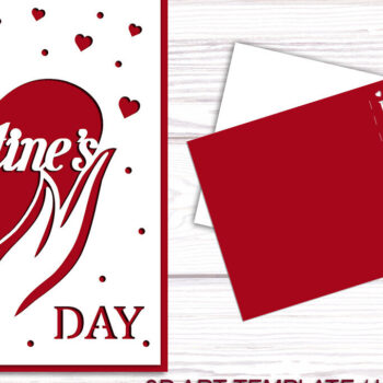 Intra απο ξύλο plywood 3mm-4mm πάχος – Πακέτο καρτών για την ημέρα του Αγίου Βαλεντίνου Δίασταση  20x20 cm INTRAFABR-90179961 - Image 4