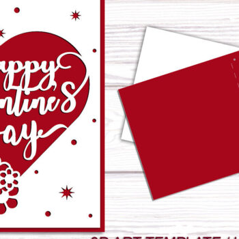 Intra απο ξύλο plywood 3mm-4mm πάχος – Πακέτο καρτών για την ημέρα του Αγίου Βαλεντίνου Δίασταση  20x20 cm INTRAFABR-90179961 - Image 6