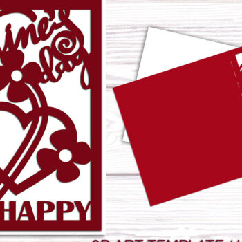 Intra απο ξύλο plywood 3mm-4mm πάχος – Πακέτο καρτών για την ημέρα του Αγίου Βαλεντίνου Δίασταση  20x20 cm INTRAFABR-90179961 - Image 11