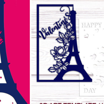 Intra απο ξύλο plywood 3mm-4mm πάχος – Πακέτο καρτών για την ημέρα του Αγίου Βαλεντίνου Δίασταση  20x20 cm INTRAFABR-90182231 - Image 2