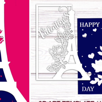 Intra απο ξύλο plywood 3mm-4mm πάχος – Πακέτο καρτών για την ημέρα του Αγίου Βαλεντίνου Δίασταση  20x20 cm INTRAFABR-90182231 - Image 4