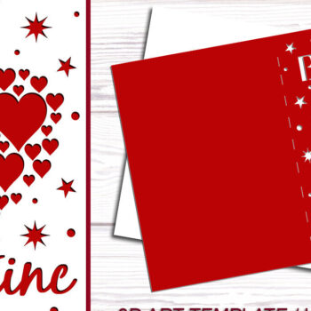 Intra απο ξύλο plywood 3mm-4mm πάχος – Πακέτο καρτών για την ημέρα του Αγίου Βαλεντίνου Δίασταση  20x20 cm INTRAFABR-90182231 - Image 6