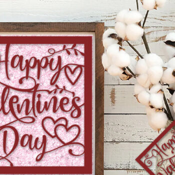 Intra απο ξύλο plywood 3mm-4mm πάχος – Κάρτες για την Ημέρα του Αγίου Βαλεντίνου Κόψτε το πακέτο Δίασταση  20x20 cm INTRAFABR-55390092 - Image 5