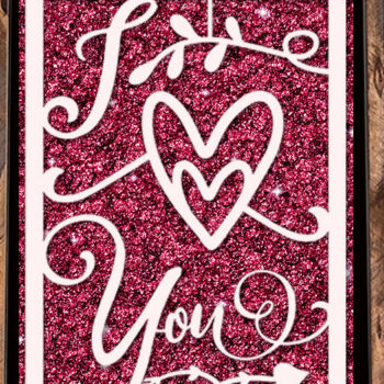 Intra απο ξύλο plywood 3mm-4mm πάχος – Κάρτες για την Ημέρα του Αγίου Βαλεντίνου Κόψτε το πακέτο Δίασταση  20x20 cm INTRAFABR-55390092 - Image 7