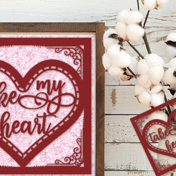 Intra απο ξύλο plywood 3mm-4mm πάχος – Κάρτες για την Ημέρα του Αγίου Βαλεντίνου Κόψτε το πακέτο Δίασταση  20x20 cm INTRAFABR-55390092 - Image 8