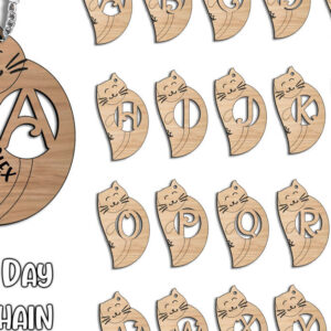 Intra απο ξύλο plywood 3mm-4mm πάχος – Γράμμα για μπρελόκ για την ημέρα του Αγίου Βαλεντίνου E Δίασταση  5x5 cm INTRAFABR-113319529